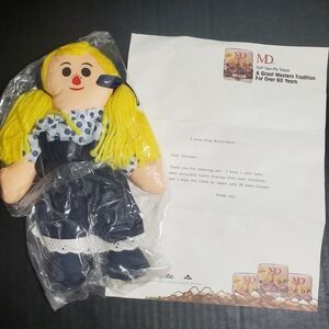 Maisy Daisy MD Toilet Paper Cloth Rag Doll Promotional Advertising Toy W/Letter